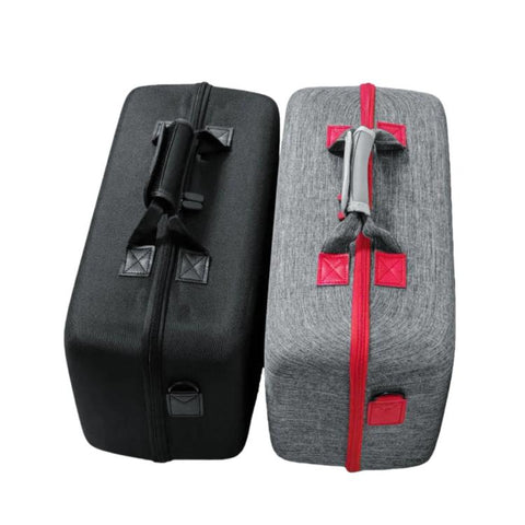 For PS5 Pro Console & Accessories Carrying Case with Headphone Compartment Double-Layer Storage Bag
