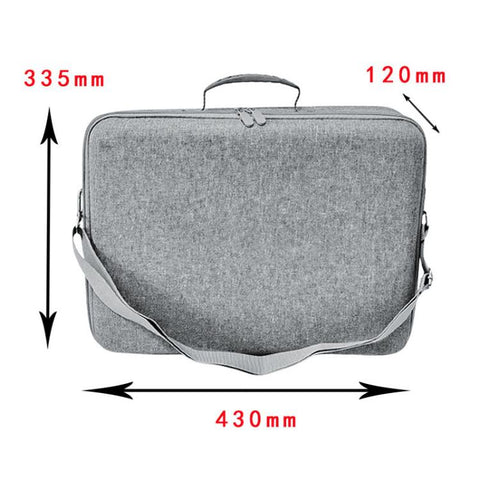 For PS5 Pro Single-Layer Carrying Case Hard Shell Waterproof Travel Bag with Adjustable Shoulder Strap