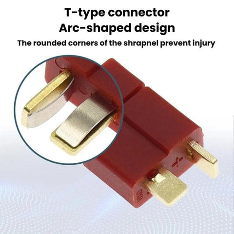 5sets T-Type Connector Plug Matching Socket, Male + Female
