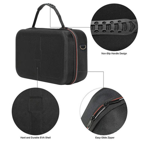For Nintendo Switch OLED Carrying Case EVA Hard Shell Storage Bag for Full Set Accessories with Shoulder Strap