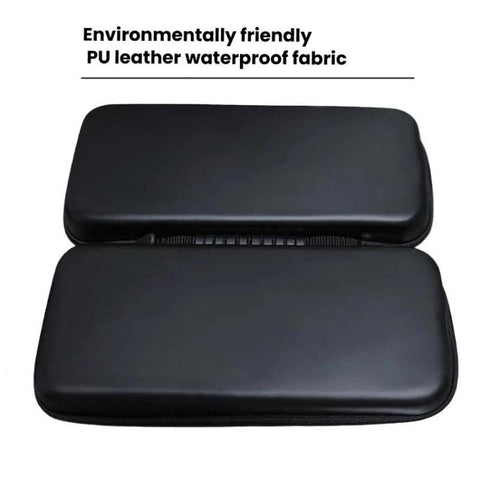 For Steam Deck OLED Hard Shell Protective Case PU Leather Portable Carry Bag with 10 Game Card Slots