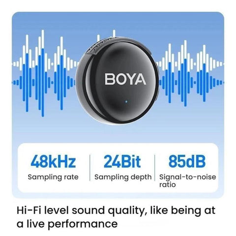 Button Wireless Lapel Microphone AI Noise Reduction With Hi-Fi Sound Quality Mobile Live Streaming Microphone, BOYA LINK3-02 Type-C, BOYA LINK3-01 Type-C+8 Pin