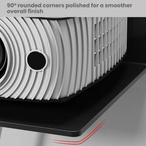 No Drill Wall Mount Shelf Carbon Steel Organizer for Projector, Camera, Router, TV Set-Top Box with Cable Hole Design, Small Black, Medium Black, Large Black, Small White, Medium White, Large White