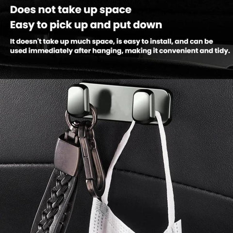 Car Front Seat Adhesive Alloy Storage Hook