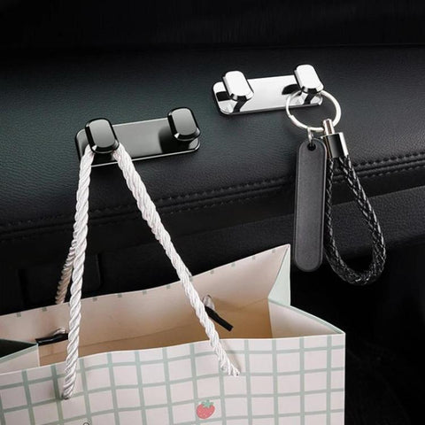 Car Front Seat Adhesive Alloy Storage Hook
