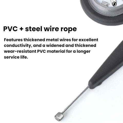 Automotive Wear-resistant Exhaust Pipe Grounding Anti-static Strap, Luminous + Reflective, Reflective, With Warning Light (Blister Packaging)
