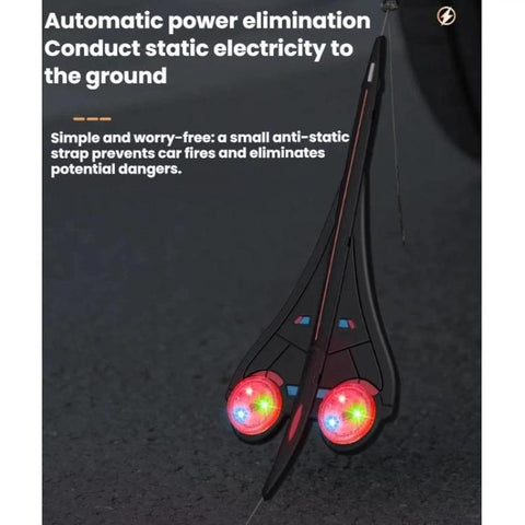 Automotive Wear-resistant Exhaust Pipe Grounding Anti-static Strap, Luminous + Reflective, Reflective, With Warning Light (Blister Packaging)