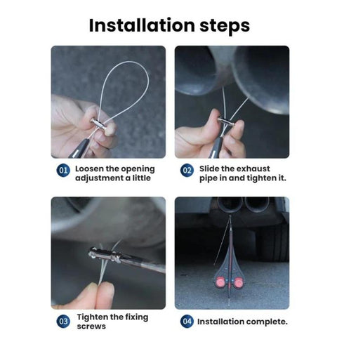 Automotive Wear-resistant Exhaust Pipe Grounding Anti-static Strap, Luminous + Reflective, Reflective, With Warning Light (Blister Packaging)