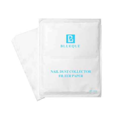 BLUEQUE 30pcs /Pack Nail Dust Vacuum Filter Cloth Disposable Replacement Dust Cleaning Filter Pad