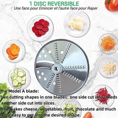 For Thermomix TM6 & TM5 Stainless Steel Cheese, Fruit & Vegetable Slicer & Grater Attachment, Slicer & Grater