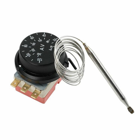 Adjustable Electric Fan Thermostat Switch Radiator Temperature Control Probe Kit, Electric Fan Thermostat Switch