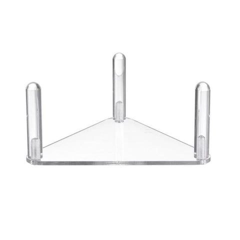 2pcs /Set Easy-Assembly Triangular Acrylic Ball Rack, Transparent 1pc, Transparent 2pcs /Set, Black 1pc, Black 2pcs /Set
