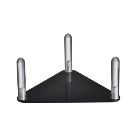2pcs /Set Easy-Assembly Triangular Acrylic Ball Rack, Transparent 1pc, Transparent 2pcs /Set, Black 1pc, Black 2pcs /Set