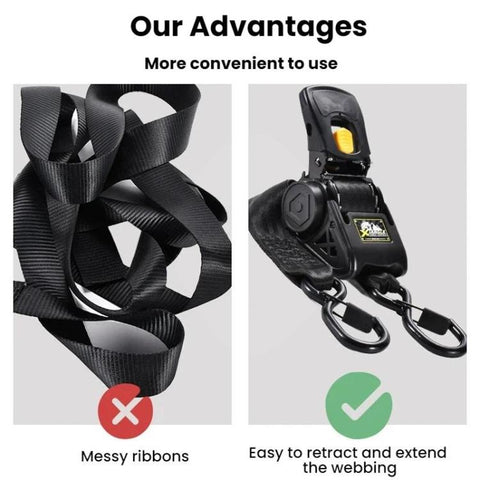 Car Motorcycle Automatic Retractable Tensioner Tie-Down Strap, 315cm
