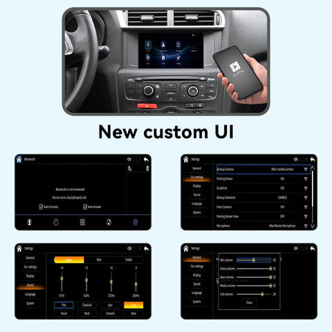 CarPlay Decoder Car Module For Citroen C3 / C4L / C4 / C5 2014-2016, WZPG-1 For Citroen