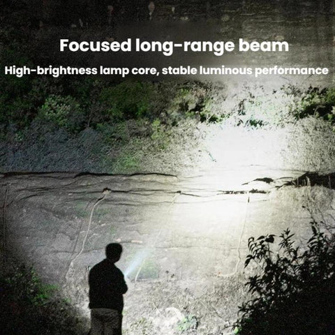 SMILING SHARK 863B Outdoor High-Brightness Portable Flashlight LED Torch With Side Light, 863B