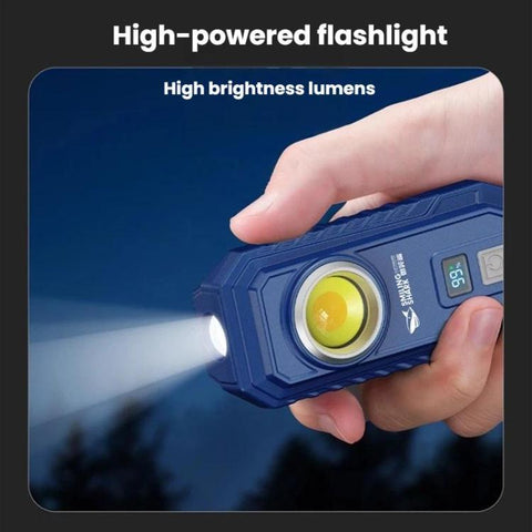 SMILING SHARK GZ-5126-S Digital Display Magnetic Flashlight With Hook Outdoor High-Brightness Work Light
