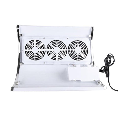 BLUEQUE BQ-858-5 Desktop Nail Dust Collector With Hand Rest Filter Mesh Triple-Fan Nail Dust Collector, US Plug, EU Plug