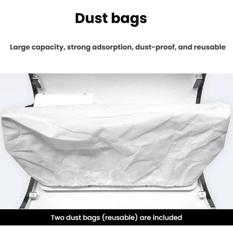 BLUEQUE BQ-858-5 Desktop Nail Dust Collector With Hand Rest Filter Mesh Triple-Fan Nail Dust Collector, US Plug, EU Plug