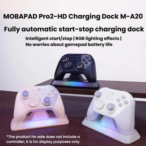 MOBAPAD M-A20 For Pro2-HD Controller Charging Dock With RGB Light Fully Automatic Start-Stop Charging Station