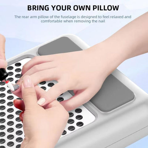 BLUEQUE 80W High Power Rechargeable Low-Noise Nail Dust Collector, US Plug, EU Plug