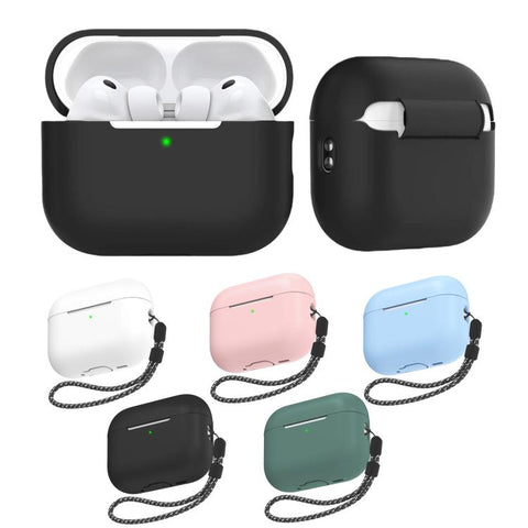 AhaStyle PT197 Silicone Full-Coverage Earphone Case With Lanyard, For AirPods Pro 3