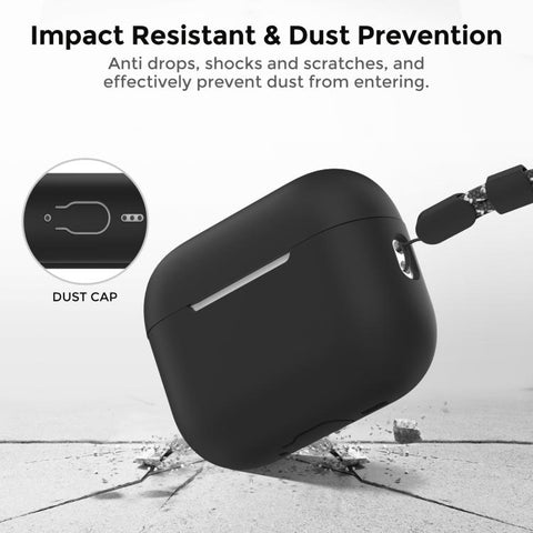 AhaStyle PT197 Silicone Full-Coverage Earphone Case With Lanyard, For AirPods Pro 3