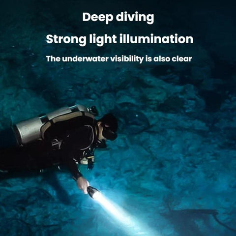 High-Intensity Diving Flashlight Amphibious Magnetic Control Diving Light, SMILING SHARK SD-Q20A, SMILING SHARK SD-Q20B
