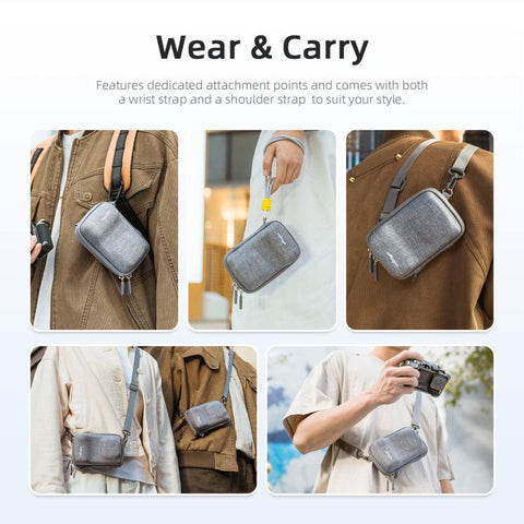 aMagisn Universal Case Bag For Action Camera Street Photography Grip Kit With Shoulder Strap