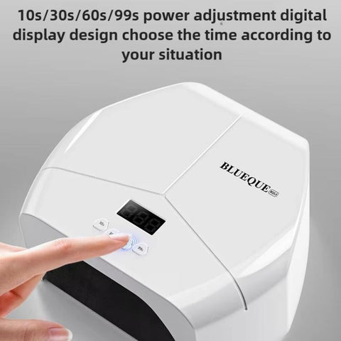 BLUEQUE L8 High Power Dual-LED Nail Lamp Nail Polish Gel Curing Light Therapy Machine, 57 Beads US Plug, 57 Beads EU Plug, 72 Beads US Plug, 72 Beads EU Plug