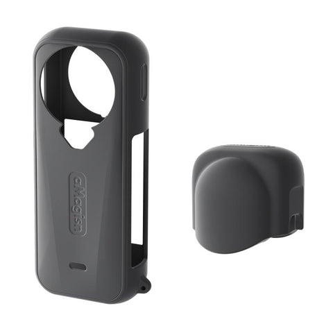 For Insta360 X4 Air Camera, aMagisn Silicone Case Black, aMagisn Silicone Case Gray, aMagisn Silicone Case & Lens Cap Black, aMagisn Silicone Case & Lens Cap Gray