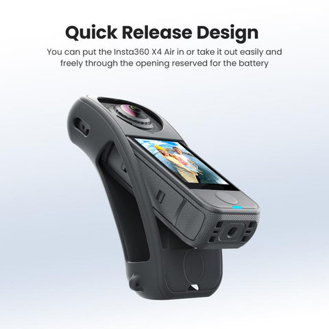 For Insta360 X4 Air Camera, aMagisn Silicone Case Black, aMagisn Silicone Case Gray, aMagisn Silicone Case & Lens Cap Black, aMagisn Silicone Case & Lens Cap Gray