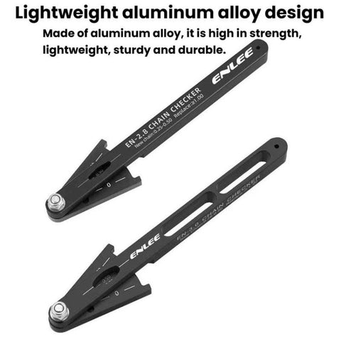 ENLEE Bike Chain Checker Chain Wear Measurement Tool, Standard, Hollow