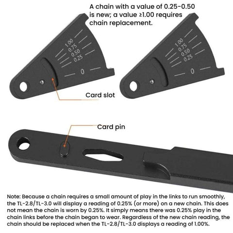 ENLEE Bike Chain Checker Chain Wear Measurement Tool, Standard, Hollow