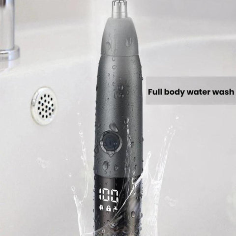 Fully Washable Digital Electric Nose Hair Trimmer, 3 In 1 Gray, 3 In 1 White, 4 In 1 Gray, 4 In 1 White