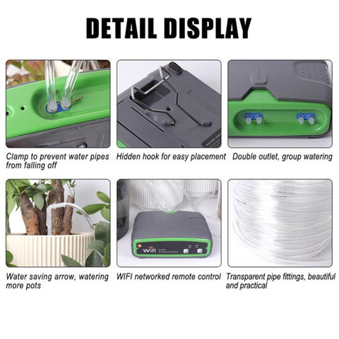 WD-01BDE WiFi Smart Dual-Pump Automatic Watering Device App Remote Control Irrigation System, WD-01BDE