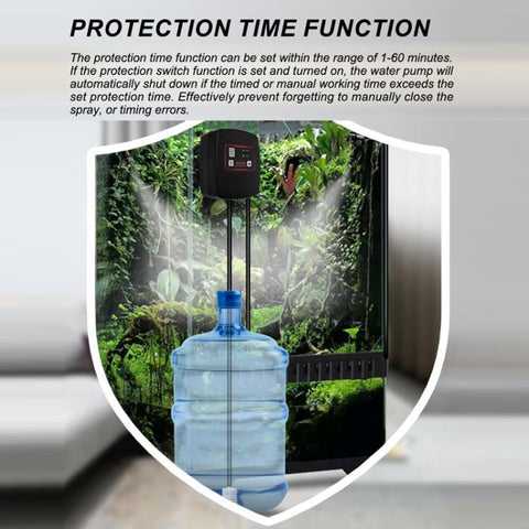 WiFi-Controlled Terrarium Automatic Misting Reptile Enclosure Humidification System, 2 Nozzle Sets EU Plug, 2 Nozzle Sets US Plug, 2 Nozzle Sets UK Plug, 4 Nozzle Sets EU Plug, 4 Nozzle Sets US Plug, 4 Nozzle Sets UK Plug