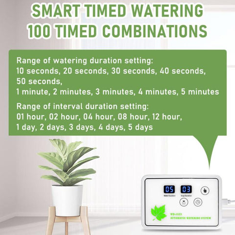 WD-01CS Adjustable Drip Arrow App-Controlled Watering Device Automatic Timed Irrigation Tool, USB, US Plug, UK Plug