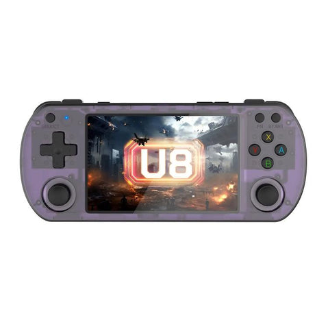 U8 Retro Handheld Game Console Open-Source 4 Inch HD IPS Screen Portable Console, 64G, 128G