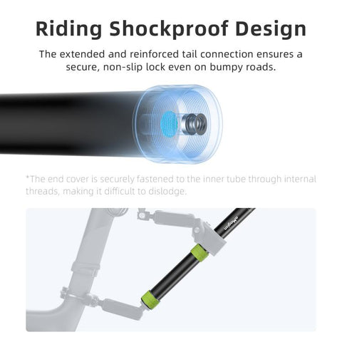 aMagisn 1.1m Aluminum Telescopic Selfie Stick for Cycling Photography Camera Monopod, Only Stick, With Trekking Pole Tip