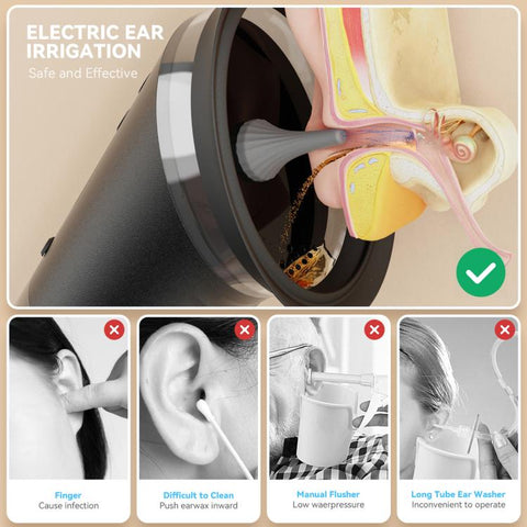 Electric Ear Cleaner Home-Use Portable Ear Cleaning Device Earwax Removal Tool, E80