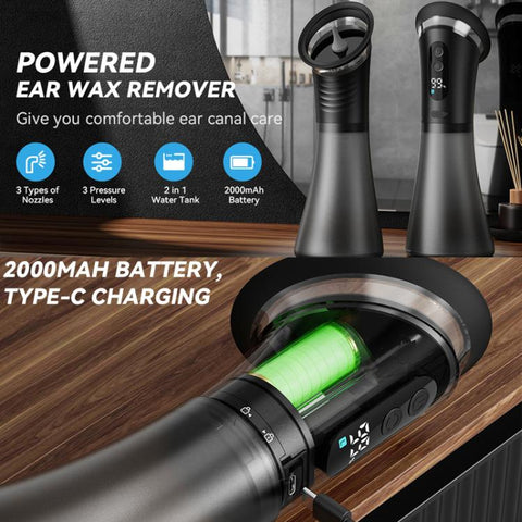 Electric Ear Cleaner Home-Use Portable Ear Cleaning Device Earwax Removal Tool, E80