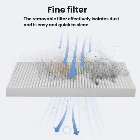 BLUEQUE Low-Noise Nail Dust Collector High-Suction Grinding Dust Collection Integrated Dust Collector, US Plug, EU Plug