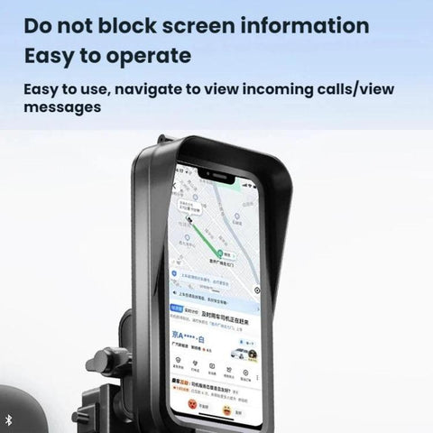 Waterproof Navigation Phone Holder For Motorcycles And Bicycles, Handlebar Charging, Handlebar Standard, Rearview Mirror Charging, Rearview Mirror Standard