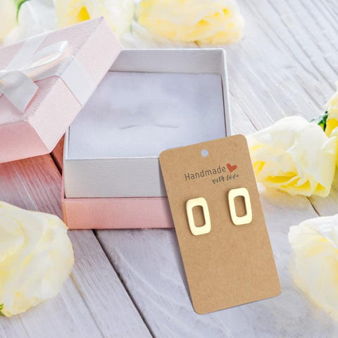 100pcs Earring & Necklace Display Card Jewelry Label