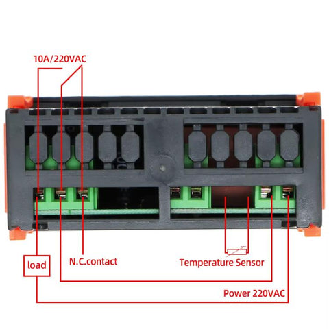 STC-200 Temperature Controller for Cold Storage & Chiller Units Cooling/Heating with Alarm Function, STC-200  220V