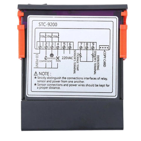 STC-9200 Microcomputer Temperature Controller - 3-Mode Output For Refrigeration, Defrost & Fan Control, Universal For Cold Storage/Chiller Units