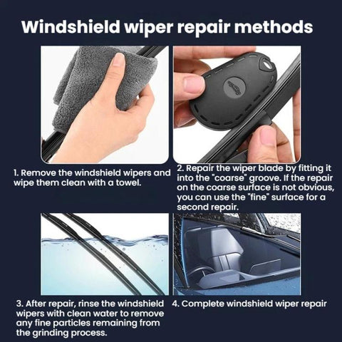 G10 5pcs Car Wiper Restorer Wiper Blade Rubber Strip Repair & Grinding Tool