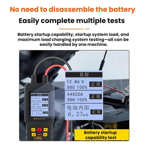 SMART SENSOR 12V/24V Car Battery Performance Tester, AR2015