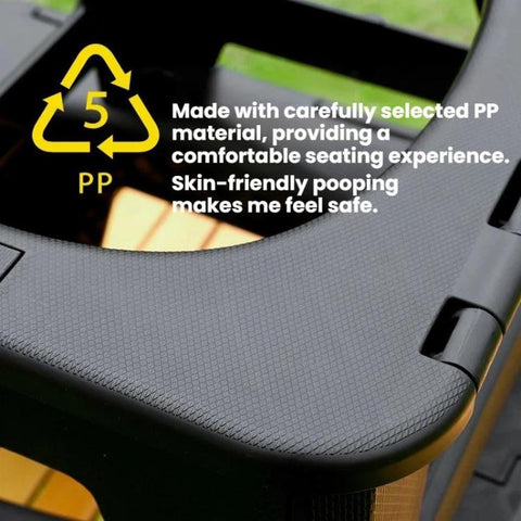 Outdoor Car Portable Emergency Camping Toilet Odor-Proof Mobile Toilet, Large Black, Large Gray, Small Black, Small Gray